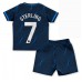 Günstige Chelsea Raheem Sterling #7 Babykleidung Auswärts Fussballtrikot Kinder 2023-24 Kurzarm (+ kurze hosen)